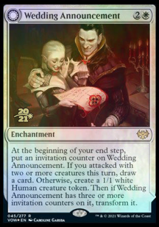 Wedding Announcement // Wedding Festivity [Innistrad: Crimson Vow Prerelease Promos] | Eastridge Sports Cards & Games