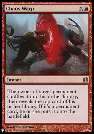 Chaos Warp (CMD) [The List] | Eastridge Sports Cards & Games