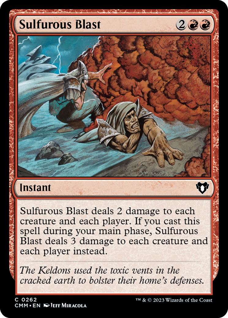 Sulfurous Blast [Commander Masters] | Eastridge Sports Cards & Games