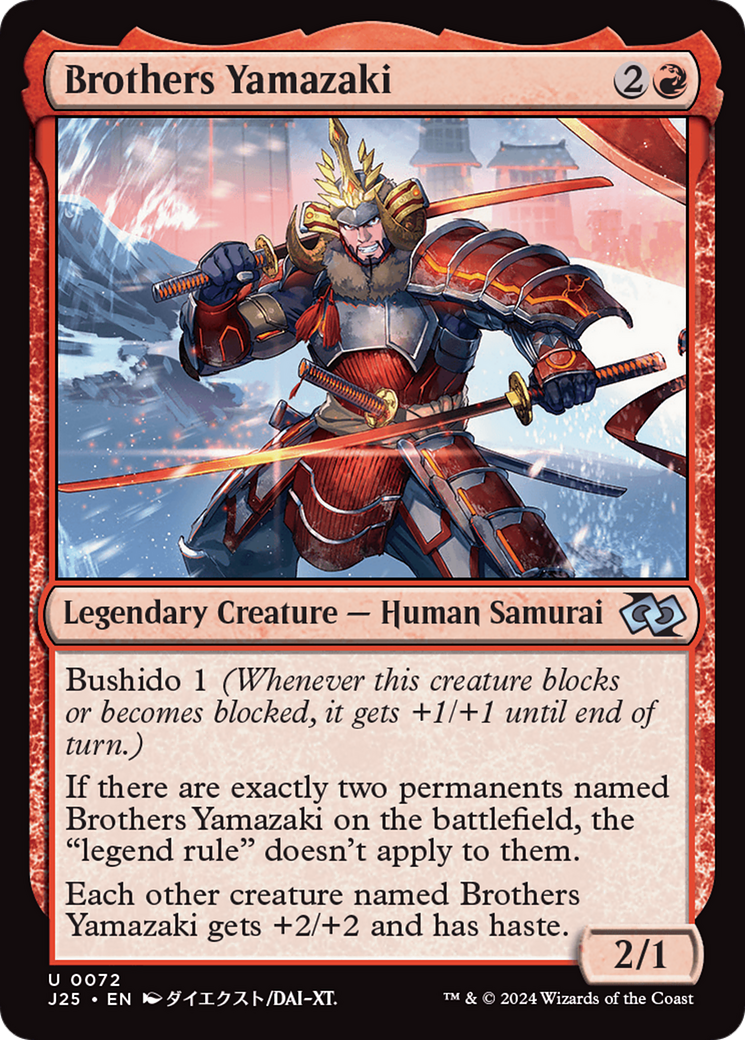 Brothers Yamazaki (72 Swords) (Anime) [Foundations Jumpstart] | Eastridge Sports Cards & Games