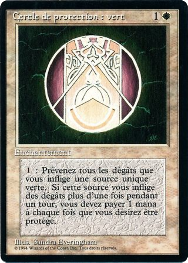 Circle of Protection: Green [Foreign Black Border] | Eastridge Sports Cards & Games
