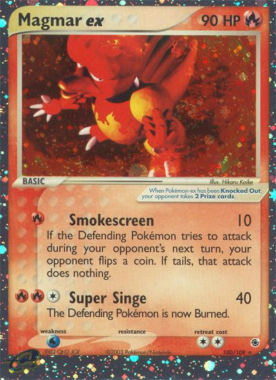 Magmar ex (100/109) [EX: Ruby & Sapphire] | Eastridge Sports Cards & Games