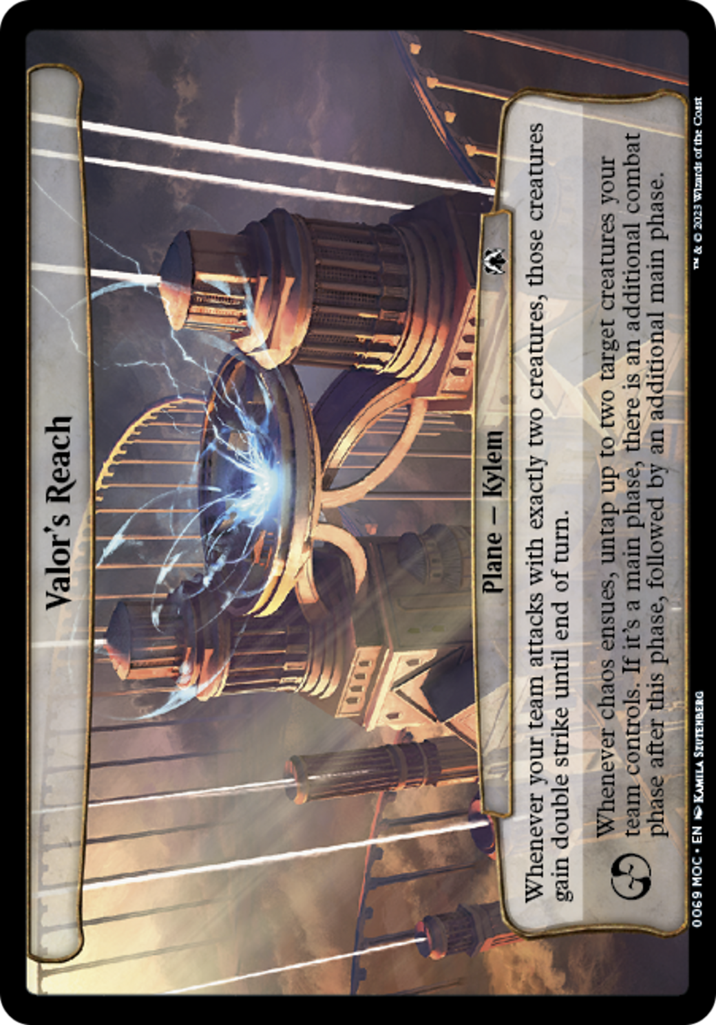 Valor's Reach [March of the Machine Commander] | Eastridge Sports Cards & Games