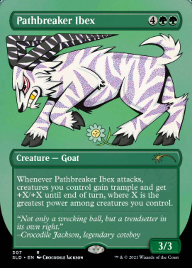 Pathbreaker Ibex (Borderless) (Foil Etched) [Secret Lair Drop Series] | Eastridge Sports Cards & Games