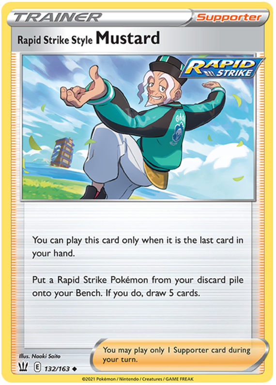 Rapid Strike Style Mustard (132/163) [Sword & Shield: Battle Styles] | Eastridge Sports Cards & Games