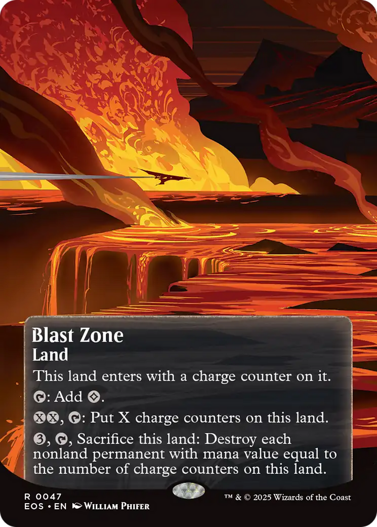 Blast Zone (0047) (Borderless) [Edge of Eternities: Stellar Sights] | Eastridge Sports Cards & Games