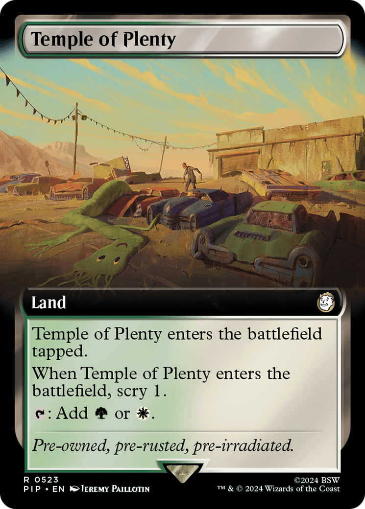 Temple of Plenty (Extended Art) [Fallout] | Eastridge Sports Cards & Games