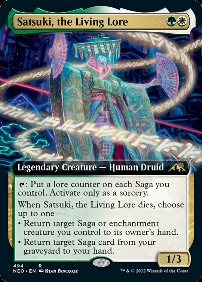 Satsuki, the Living Lore (Extended Art) [Kamigawa: Neon Dynasty] | Eastridge Sports Cards & Games