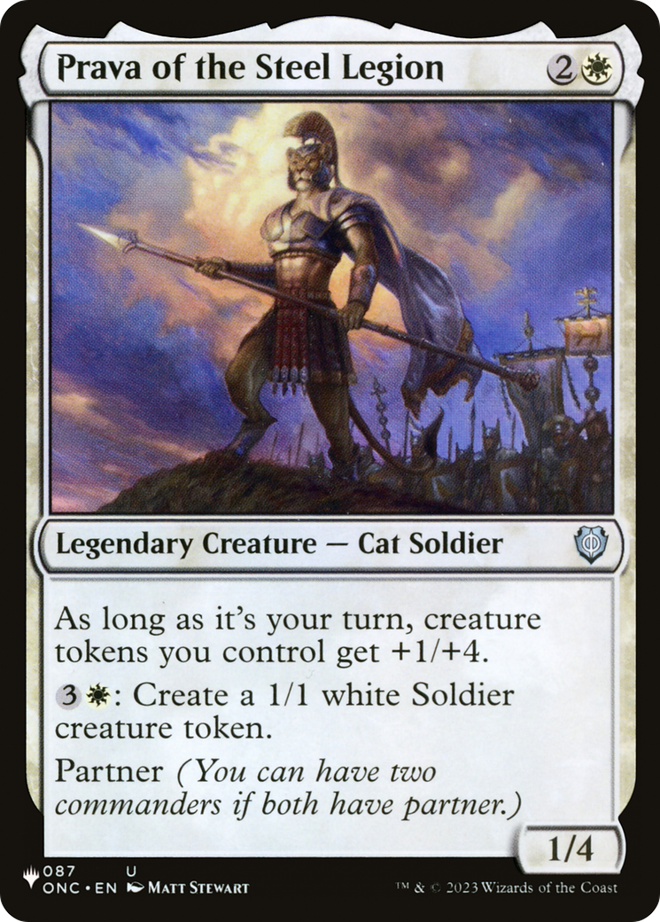 Prava of the Steel Legion [The List] | Eastridge Sports Cards & Games