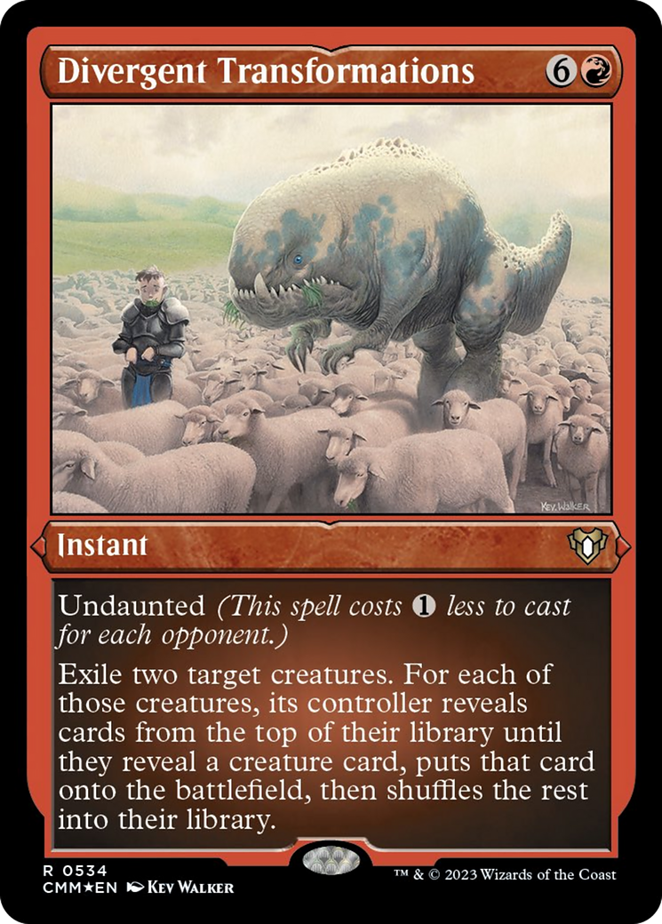 Divergent Transformations (Foil Etched) [Commander Masters] | Eastridge Sports Cards & Games