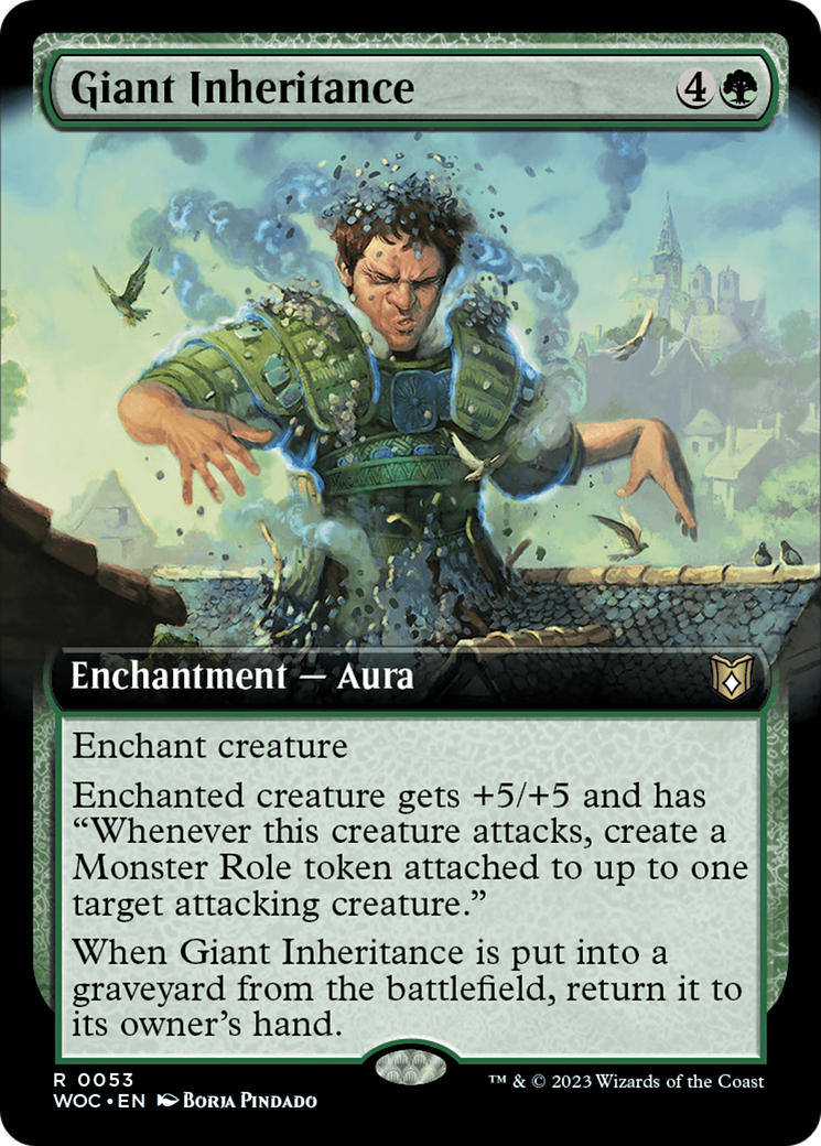 Giant Inheritance (Extended Art) [Wilds of Eldraine Commander] | Eastridge Sports Cards & Games