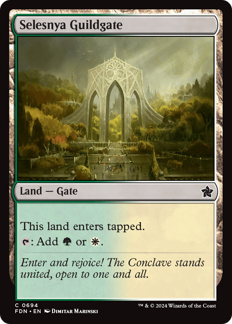 Selesnya Guildgate [Foundations] | Eastridge Sports Cards & Games