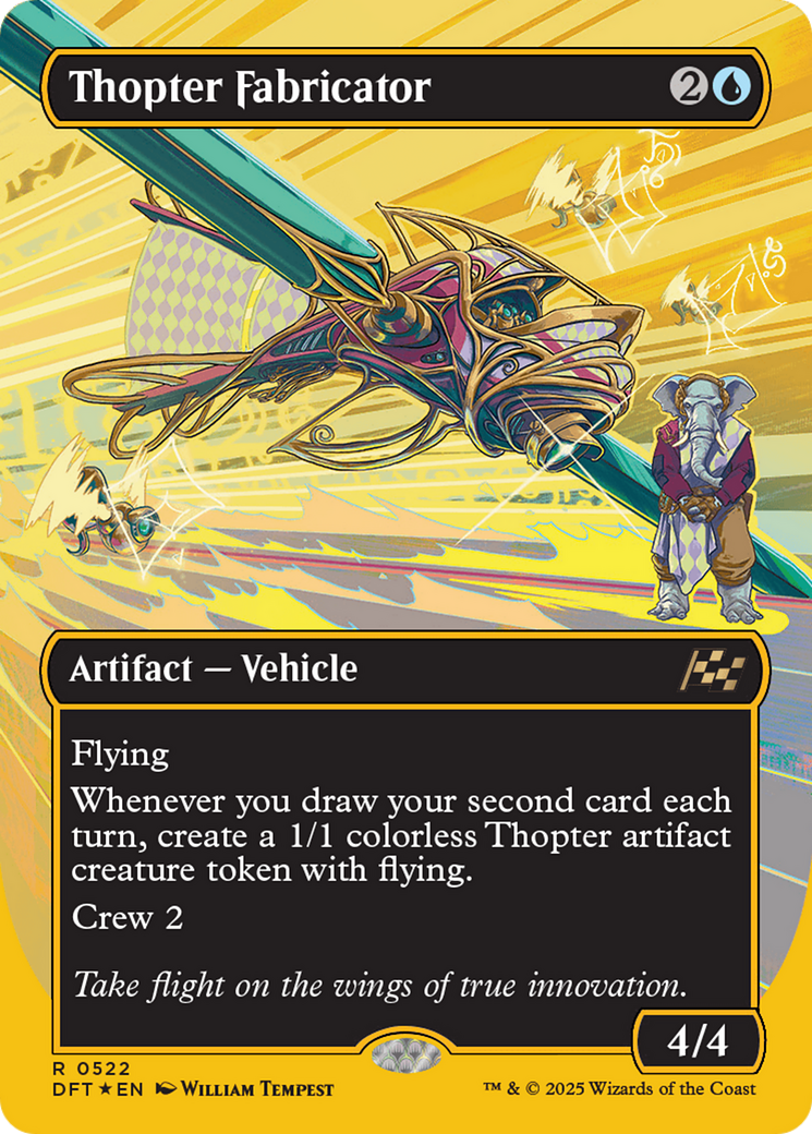 Thopter Fabricator (Borderless) (First-Place Foil) [Aetherdrift] | Eastridge Sports Cards & Games