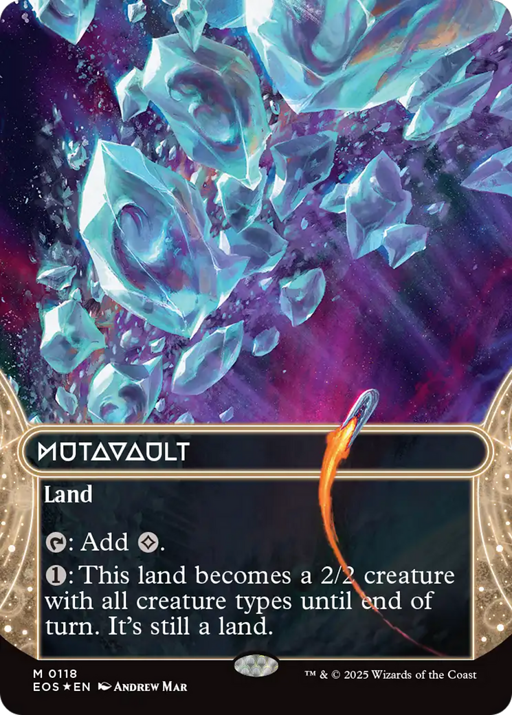 Mutavault (0118) (Borderless) (Galaxy Foil) [Edge of Eternities: Stellar Sights] | Eastridge Sports Cards & Games