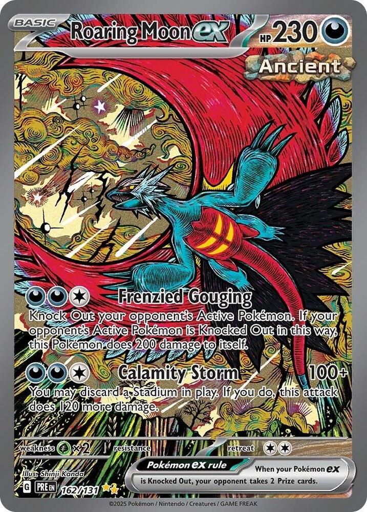 Roaring Moon ex (162/131) [Scarlet & Violet: Prismatic Evolutions] | Eastridge Sports Cards & Games