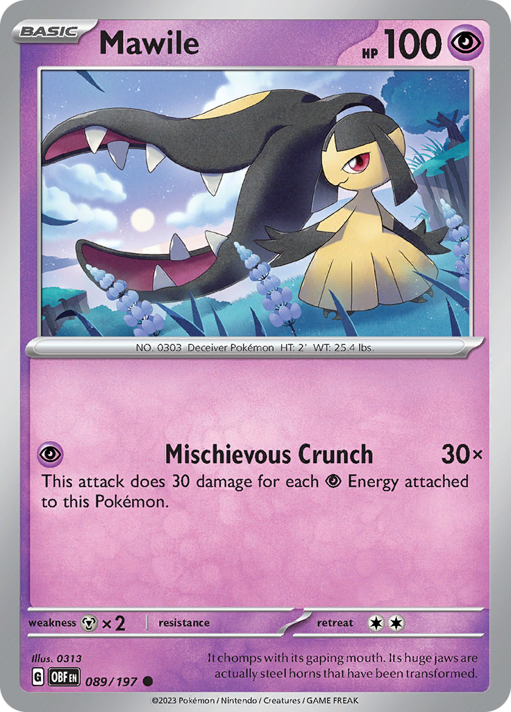 Mawile (089/197) [Scarlet & Violet: Obsidian Flames] | Eastridge Sports Cards & Games