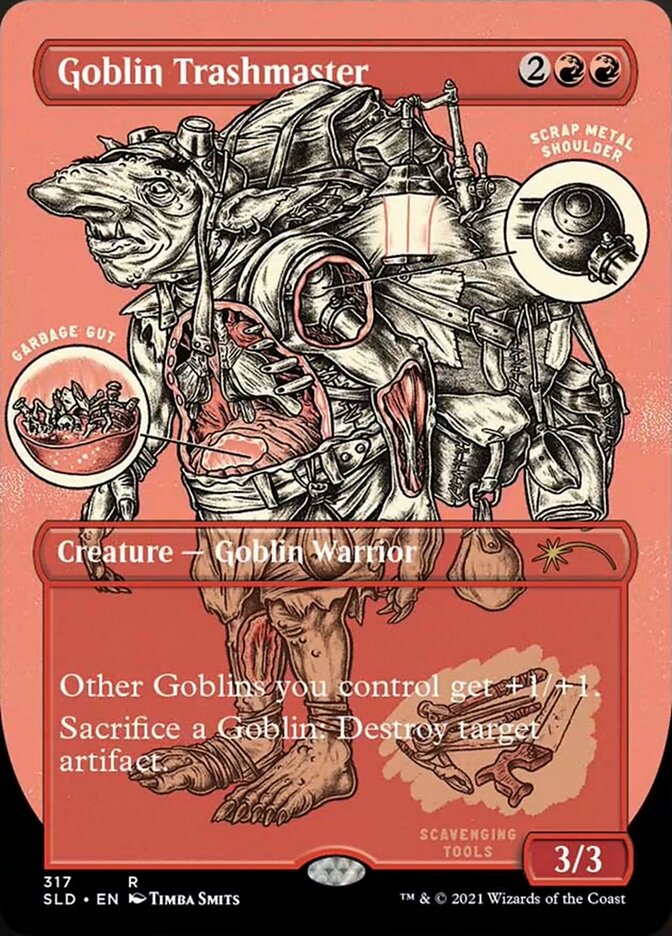 Goblin Trashmaster (Borderless Foil Etched) [Secret Lair Drop Series] | Eastridge Sports Cards & Games
