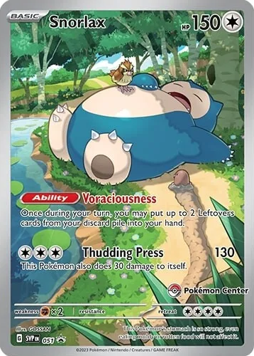 Snorlax (051) (Pokemon Center) [Scarlet & Violet: Black Star Promos] | Eastridge Sports Cards & Games