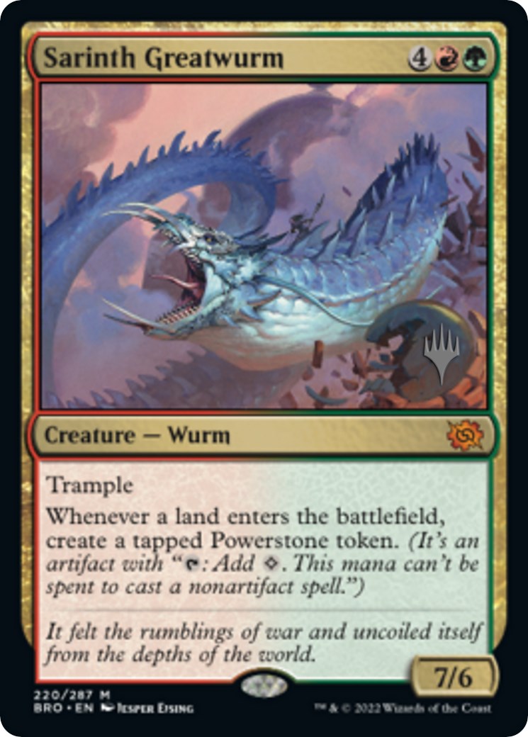 Sarinth Greatwurm (Promo Pack) [The Brothers' War Promos] | Eastridge Sports Cards & Games