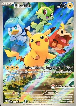 Pikachu (027) (Pokemon Center Exclusive) [Scarlet & Violet: Black Star Promos] | Eastridge Sports Cards & Games