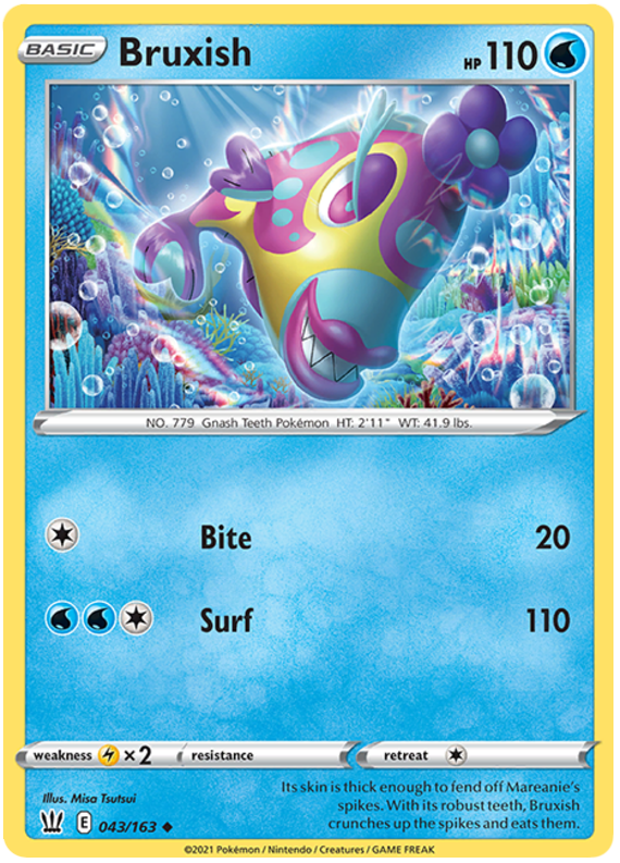 Bruxish (043/163) [Sword & Shield: Battle Styles] | Eastridge Sports Cards & Games