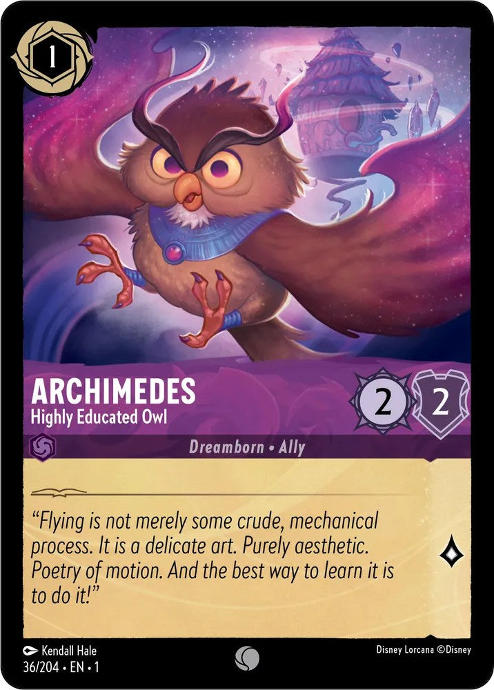 Archimedes - Highly Educated Owl (36/204) [The First Chapter] | Eastridge Sports Cards & Games