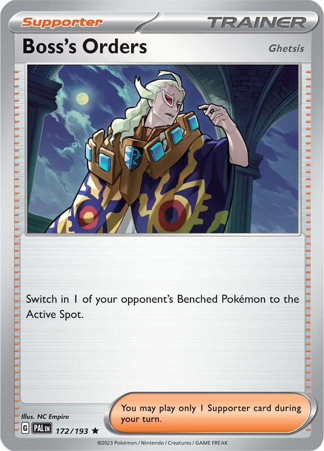 Boss's Orders (172/193) (Theme Deck Exclusive) [Scarlet & Violet: Paldea Evolved] | Eastridge Sports Cards & Games