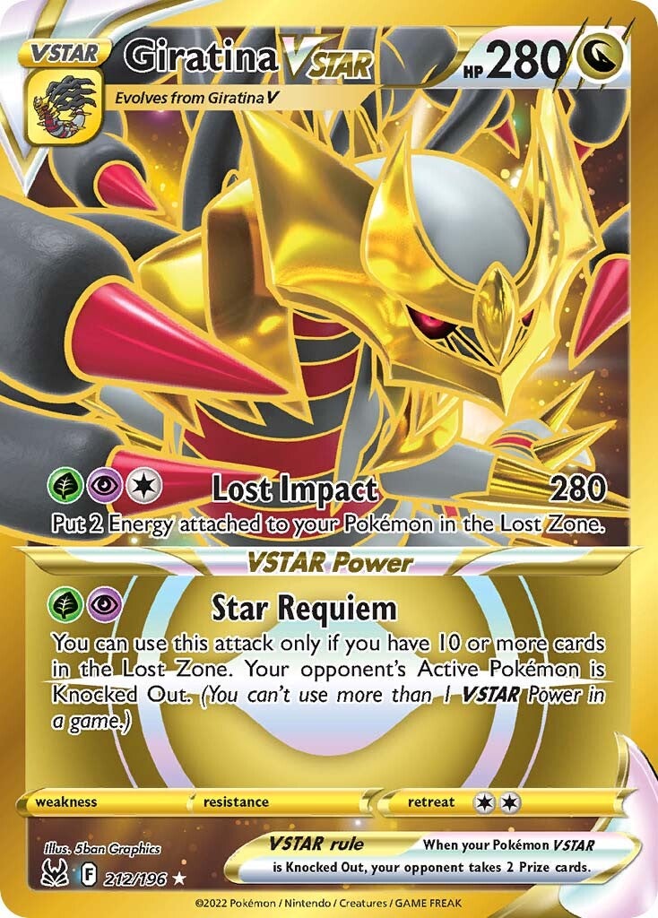 Giratina VSTAR (212/196) [Sword & Shield: Lost Origin] | Eastridge Sports Cards & Games