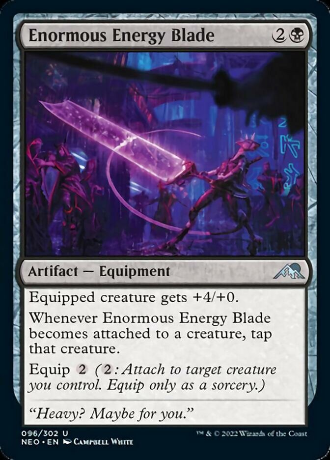 Enormous Energy Blade [Kamigawa: Neon Dynasty] | Eastridge Sports Cards & Games