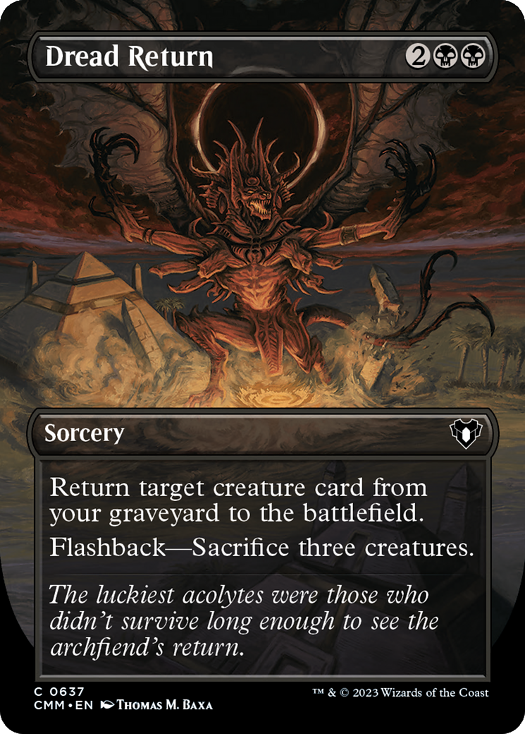 Dread Return (Borderless Alternate Art) [Commander Masters] | Eastridge Sports Cards & Games