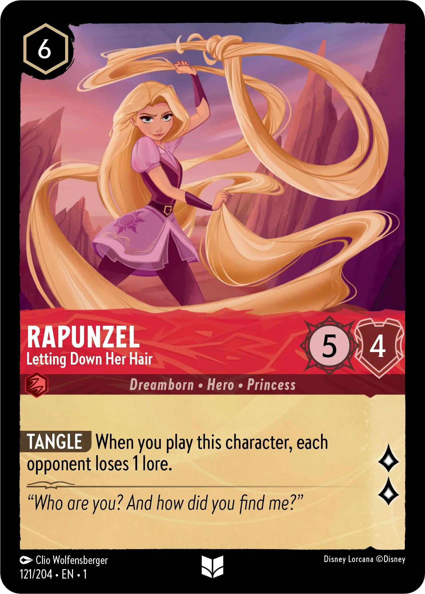 Rapunzel - Letting Down Her Hair (121/204) [The First Chapter] | Eastridge Sports Cards & Games