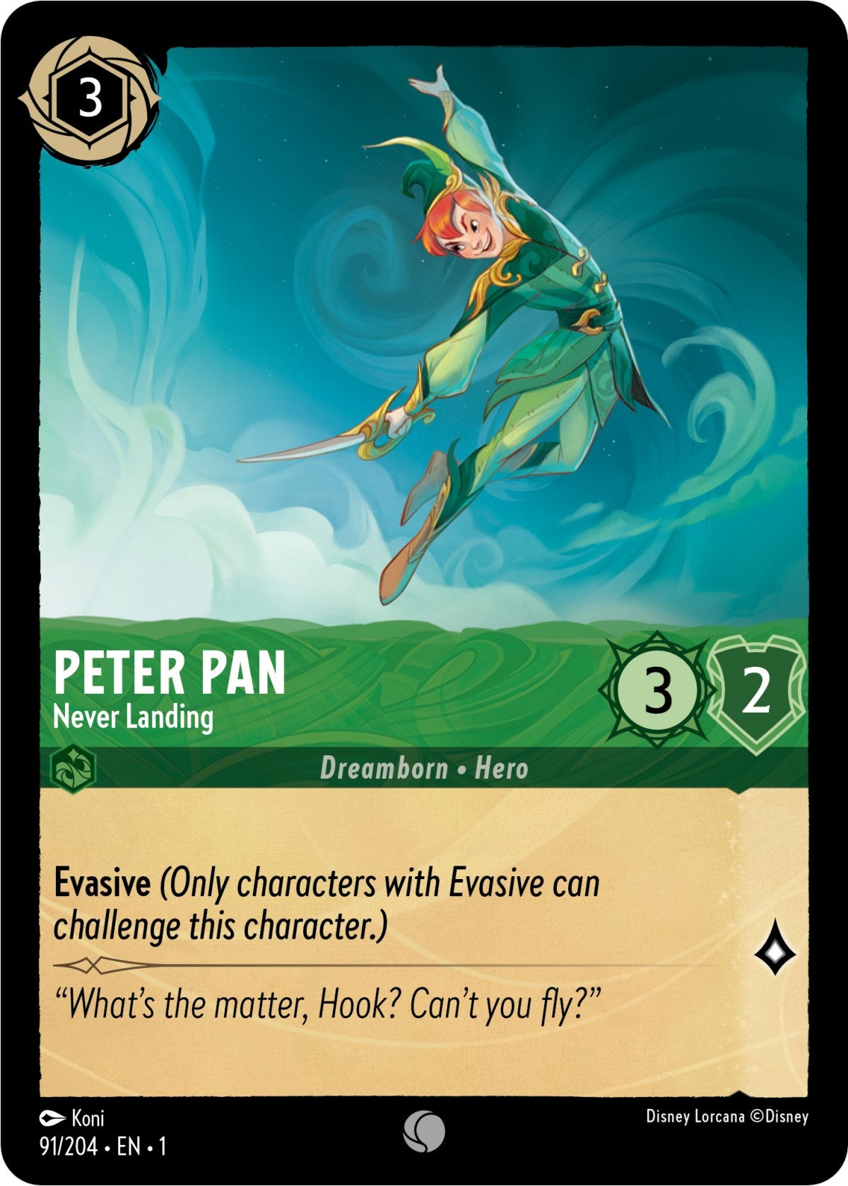 Peter Pan - Never Landing (91/204) [The First Chapter] | Eastridge Sports Cards & Games