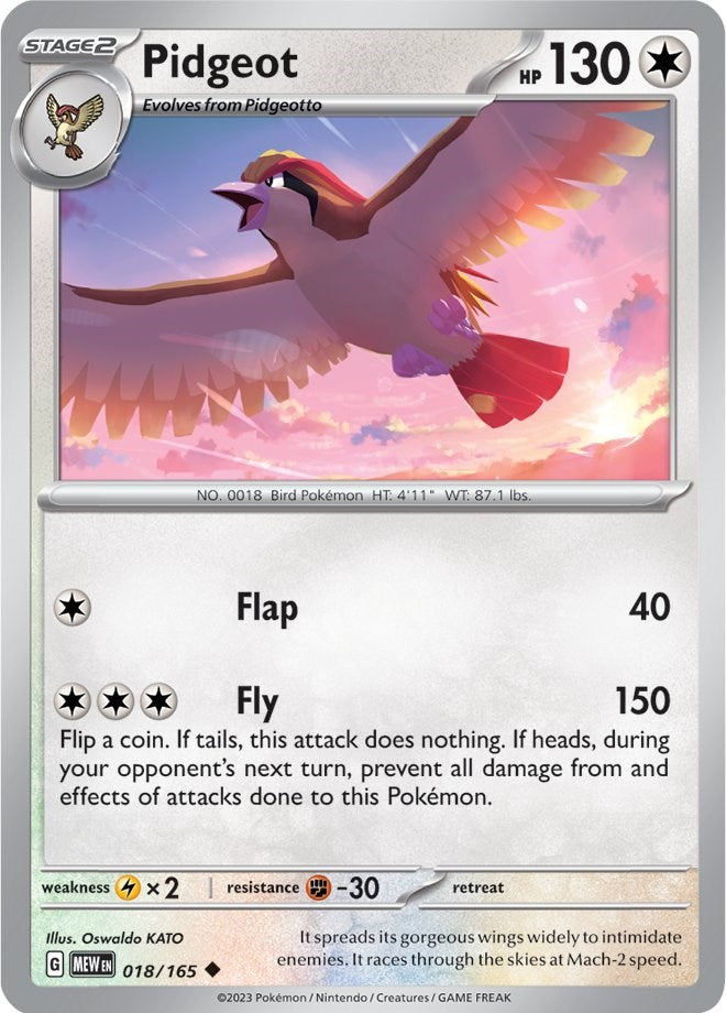 Pidgeot (018/165) [Scarlet & Violet: 151] | Eastridge Sports Cards & Games