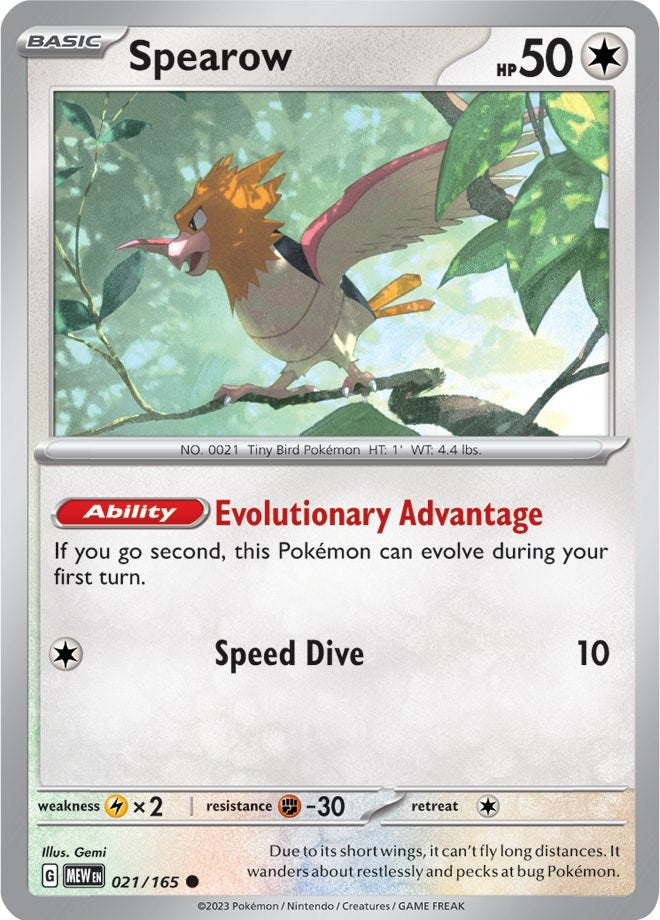 Spearow (021/165) [Scarlet & Violet: 151] | Eastridge Sports Cards & Games