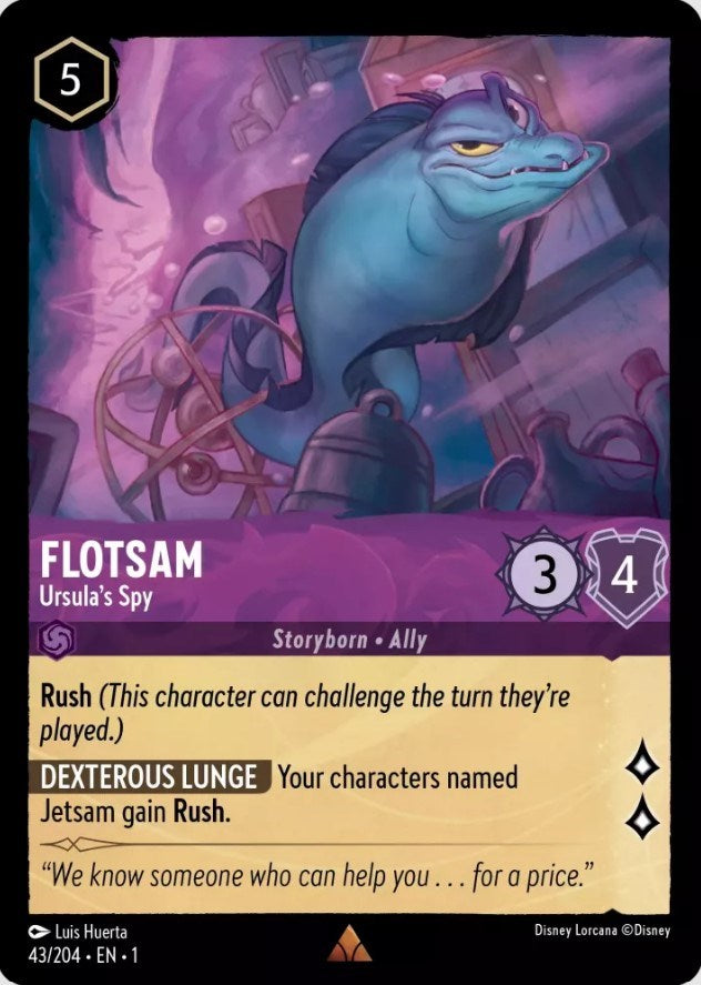 Flotsam - Ursula's Spy (43/204) [The First Chapter] | Eastridge Sports Cards & Games