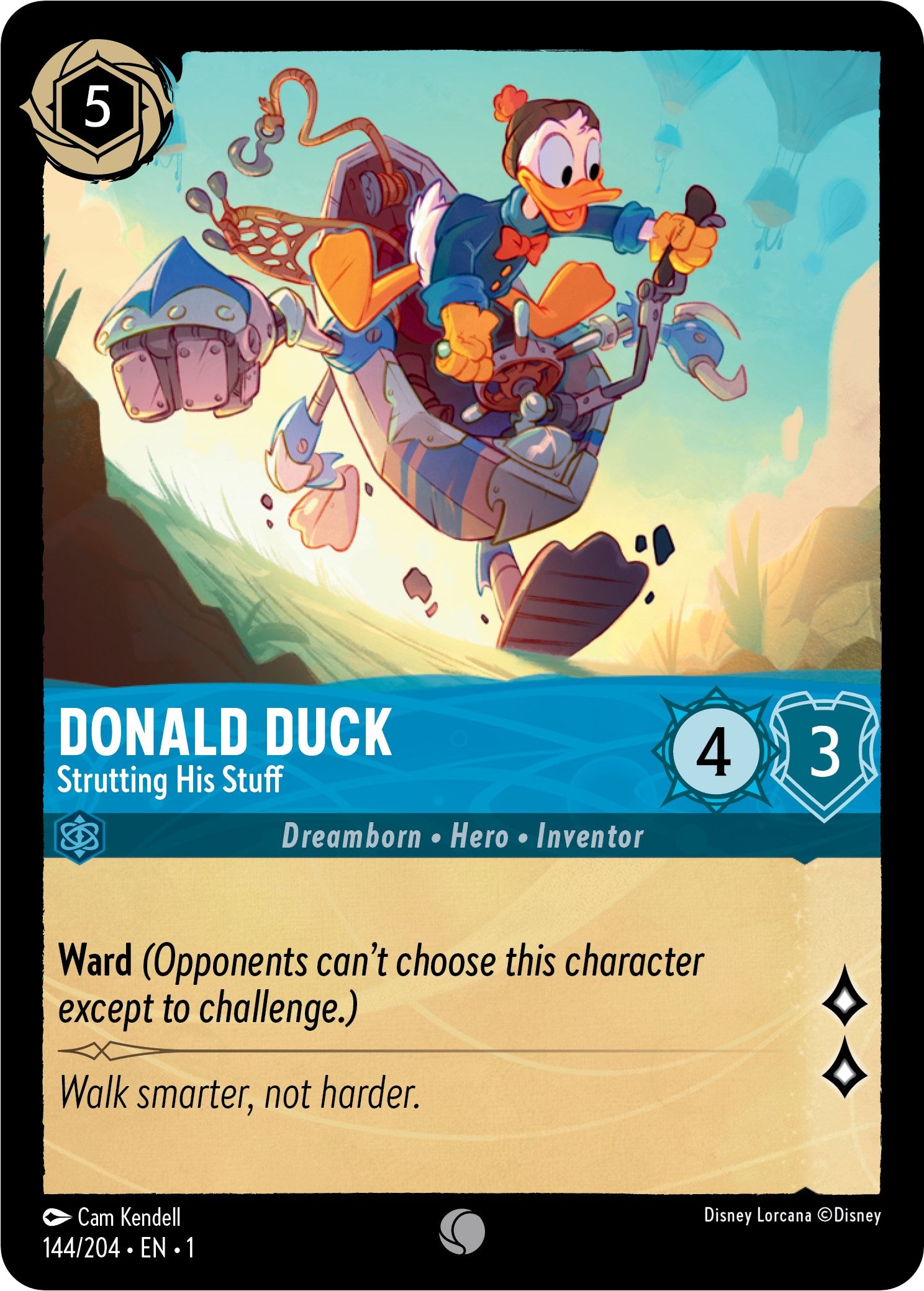 Donald Duck - Strutting His Stuff (144/204) [The First Chapter] | Eastridge Sports Cards & Games