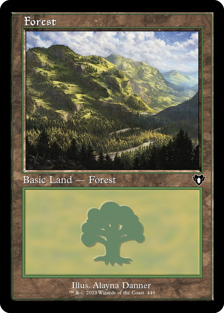 Forest (449) (Retro) [Commander Masters] | Eastridge Sports Cards & Games