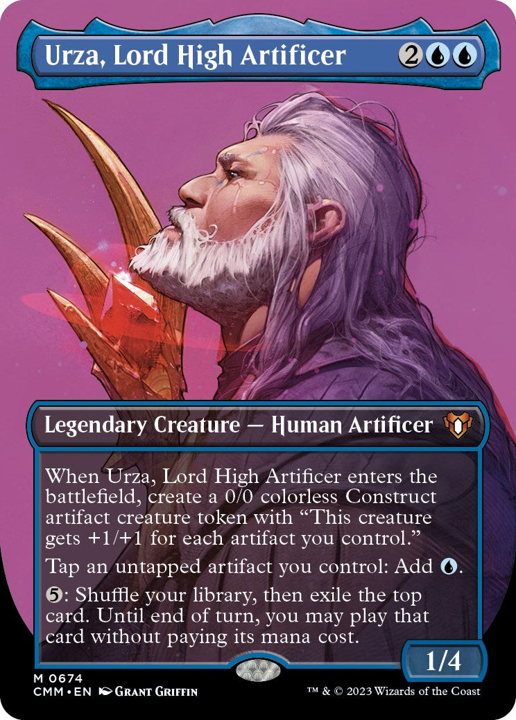 Urza, Lord High Artificer (Borderless Profile) [Commander Masters] | Eastridge Sports Cards & Games