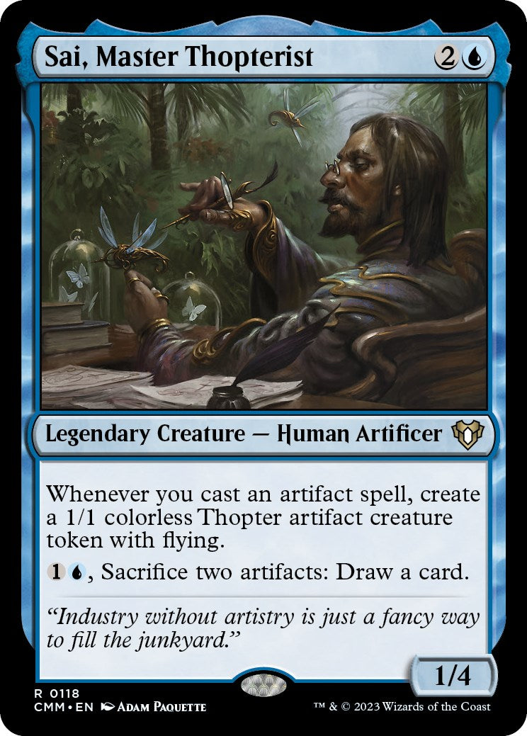 Sai, Master Thopterist [Commander Masters] | Eastridge Sports Cards & Games
