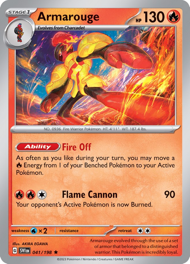 Armarouge (041/198) (Line Holo) [Scarlet & Violet: Base Set] | Eastridge Sports Cards & Games