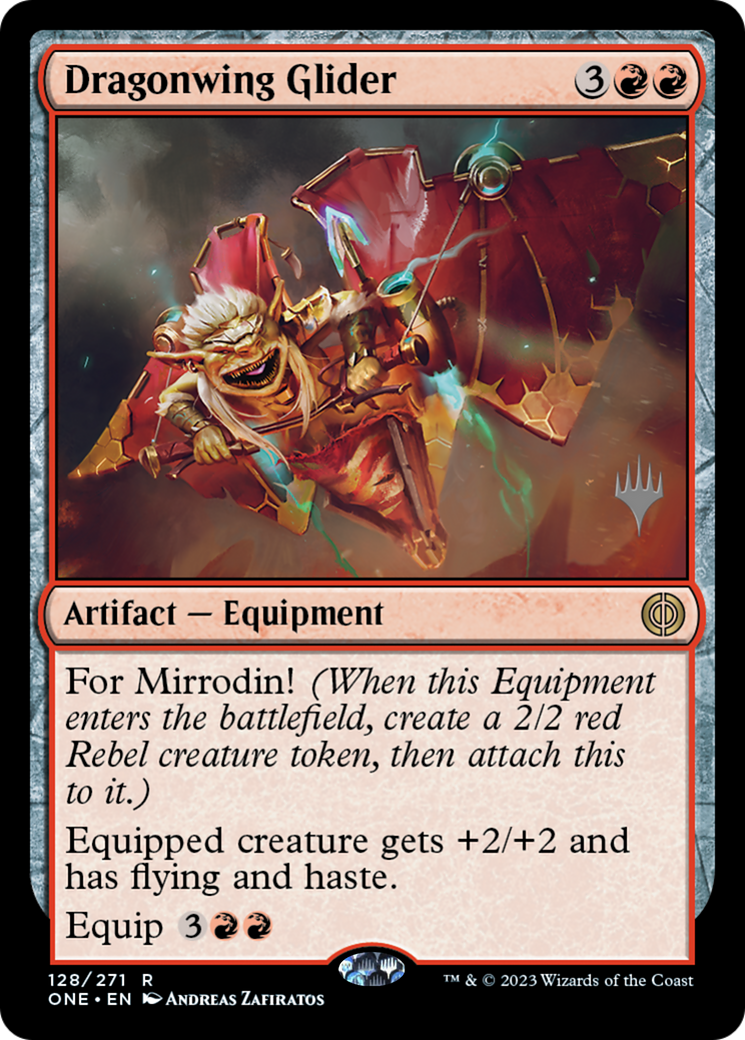 Dragonwing Glider (Promo Pack) [Phyrexia: All Will Be One Promos] | Eastridge Sports Cards & Games