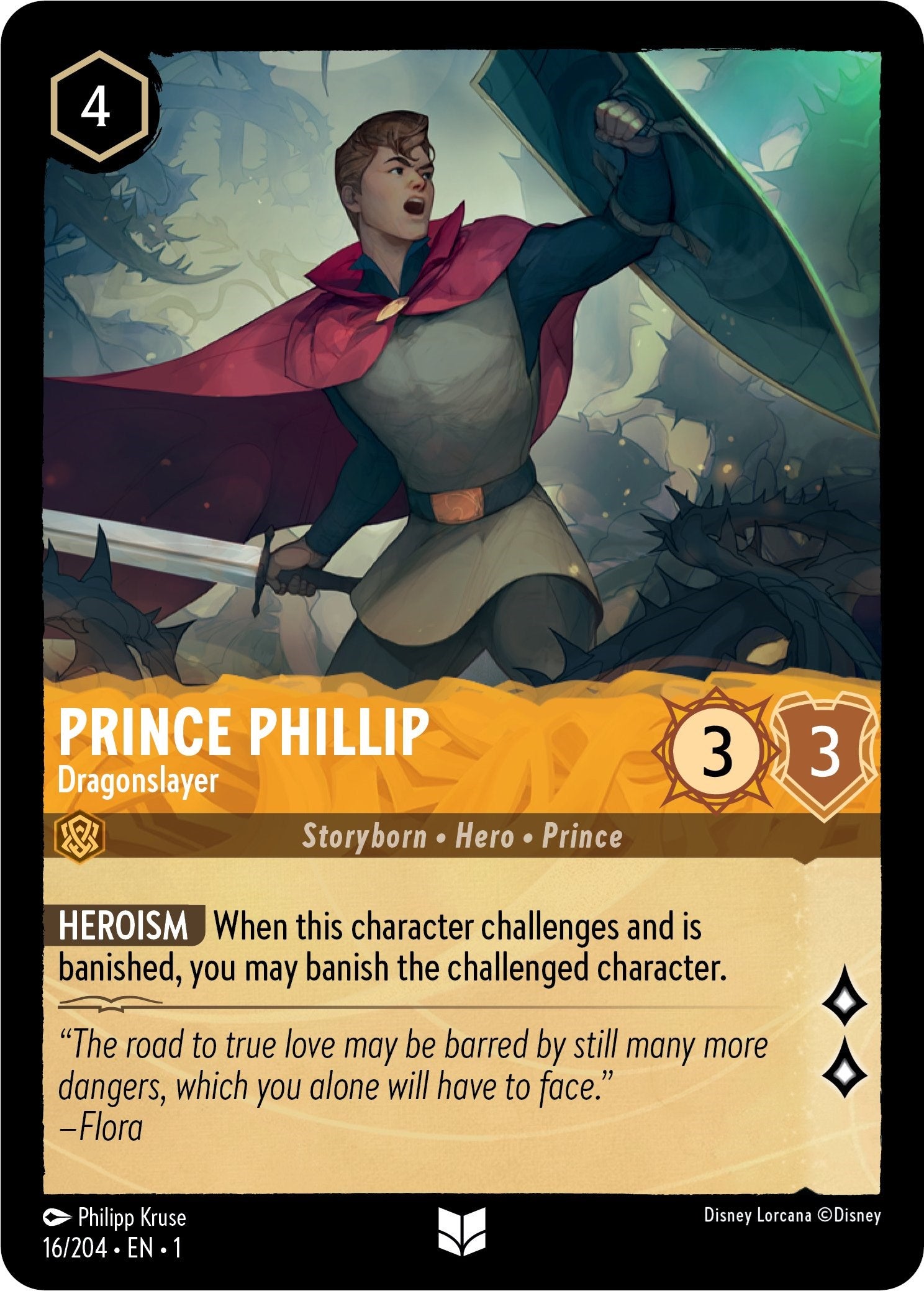 Prince Phillip - Dragonslayer (16/204) [The First Chapter] | Eastridge Sports Cards & Games
