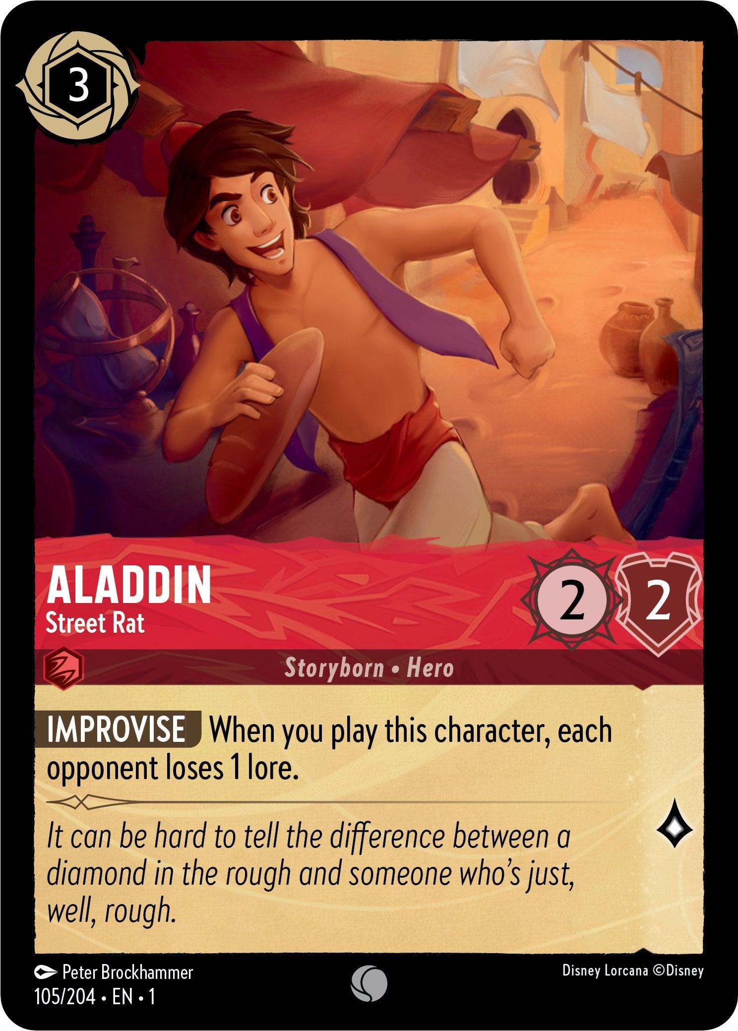 Aladdin - Street Rat (105/204) [The First Chapter] | Eastridge Sports Cards & Games
