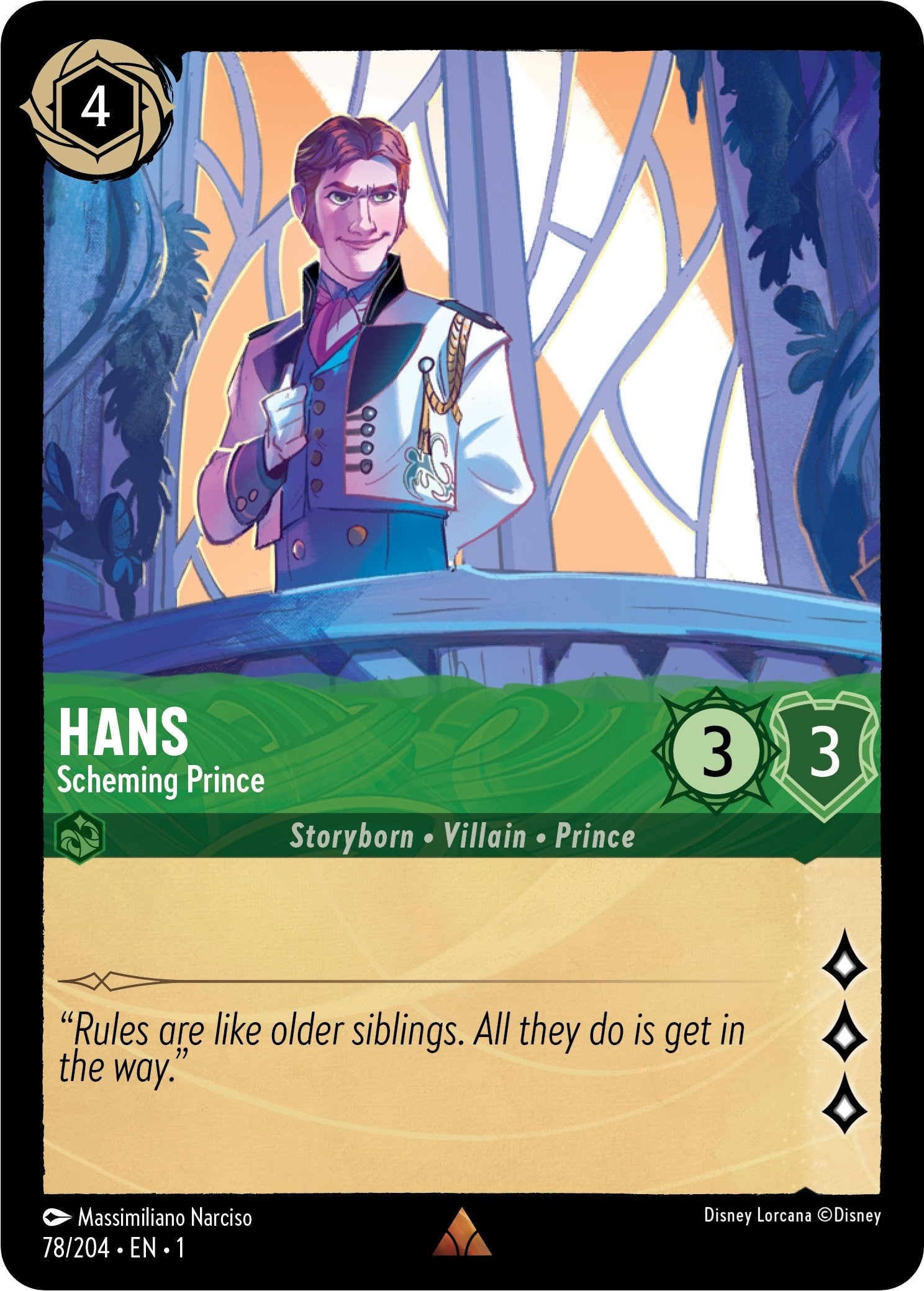 Hans - Scheming Prince (78/204) [The First Chapter] | Eastridge Sports Cards & Games