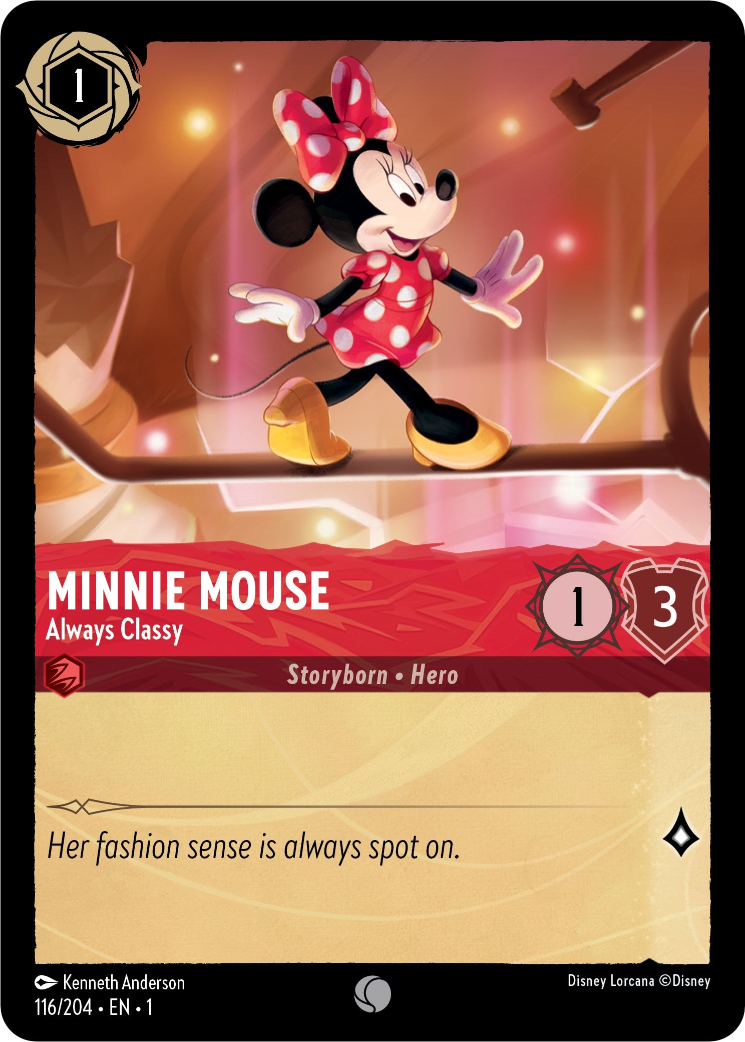 Minnie Mouse - Always Classy (116/204) [The First Chapter] | Eastridge Sports Cards & Games