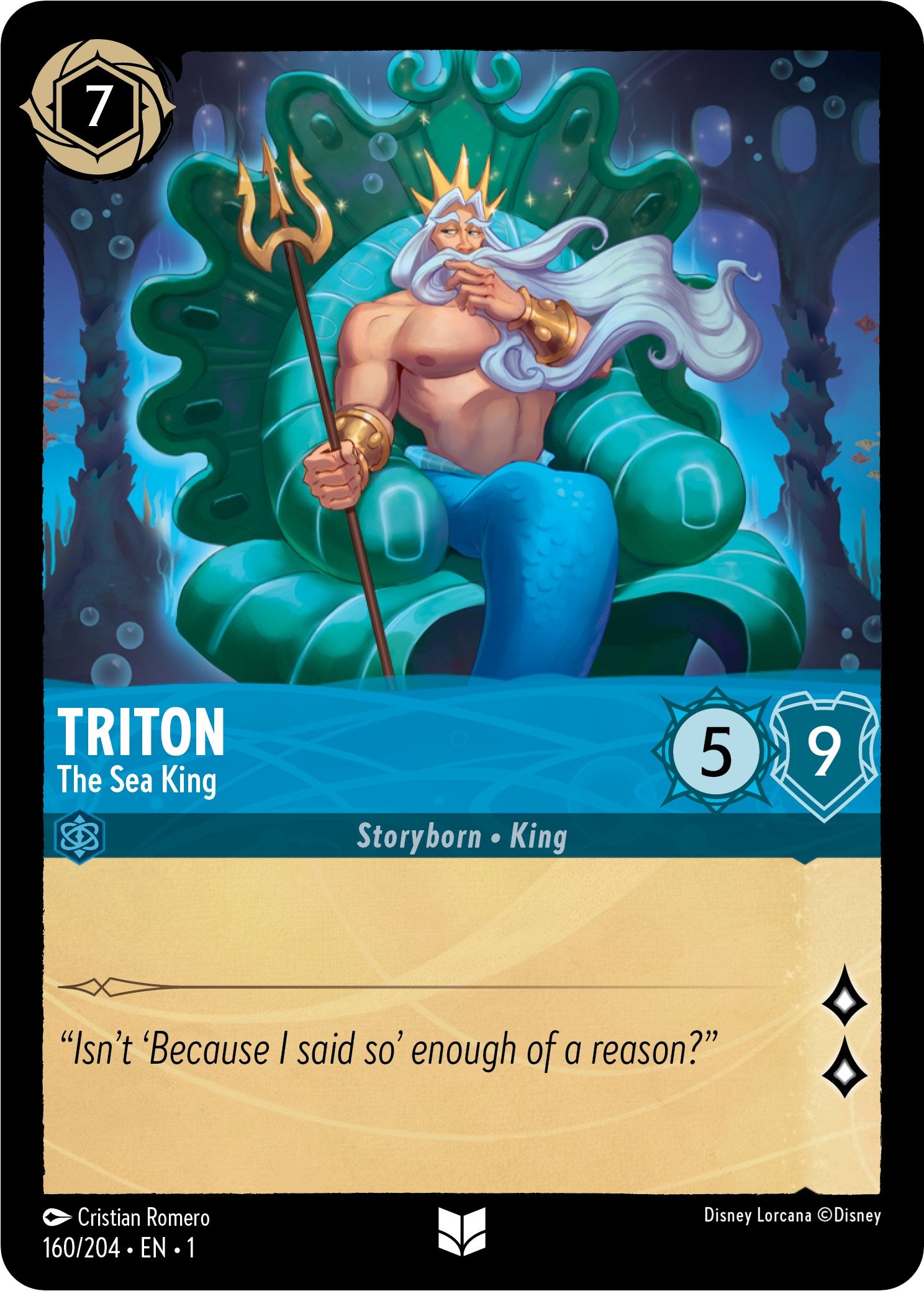 Triton - The Sea King (160/204) [The First Chapter] | Eastridge Sports Cards & Games