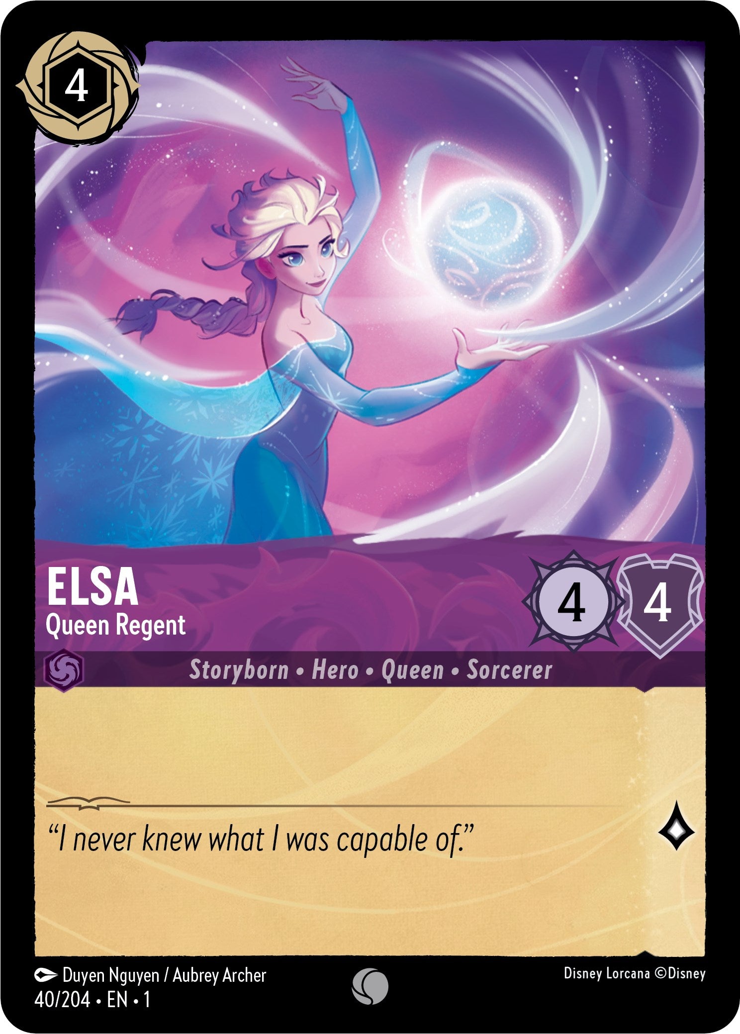 Elsa - Queen Regent (40/204) [The First Chapter] | Eastridge Sports Cards & Games