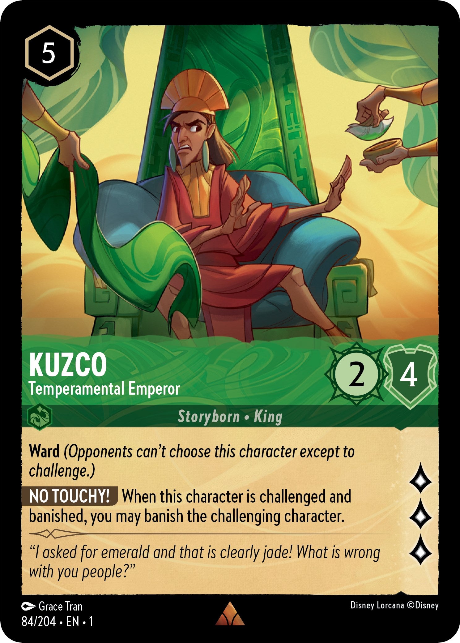 Kuzco - Temperamental Emperor (84/204) [The First Chapter] | Eastridge Sports Cards & Games