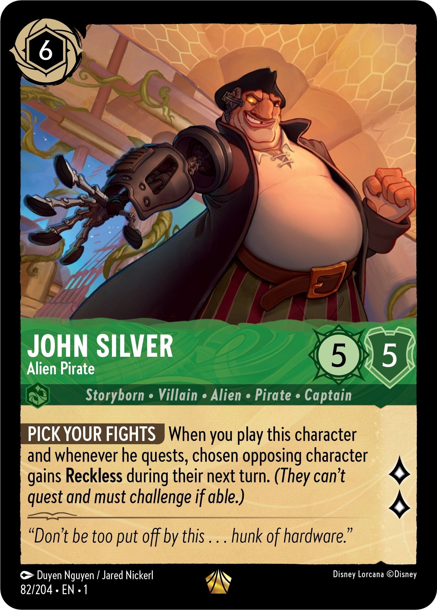 John Silver - Alien Pirate (82/204) [The First Chapter] | Eastridge Sports Cards & Games