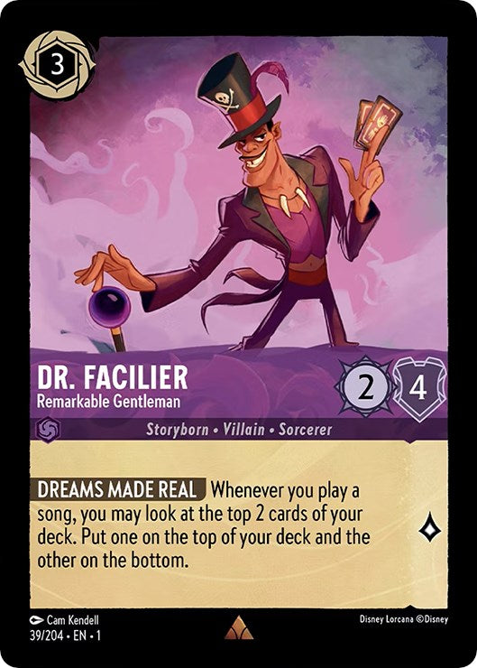 Dr. Facilier - Remarkable Gentleman (39/204) [The First Chapter] | Eastridge Sports Cards & Games